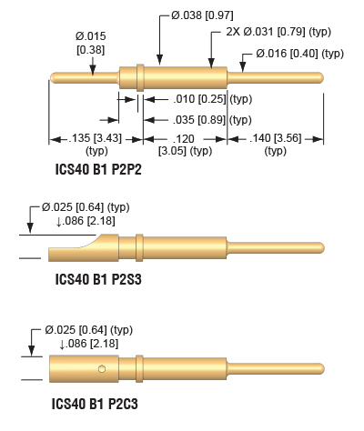 ICS40 Press Fit Pin