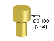 125mil 250 Stroke Probe | QA Technology Conventional Probes