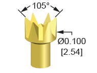 125mil 250 Stroke Probe | QA Technology Conventional Probes